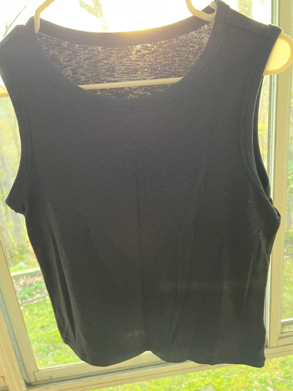 Rachel Zoe Black Sleeveless Crewneck Tank Top